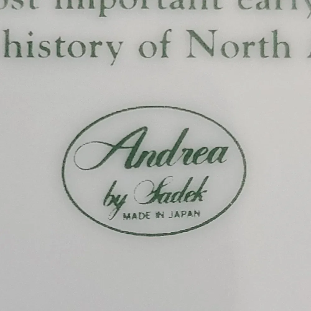 Rare Andrea by Sadek Plumeria Dinner Plate Williamsburg Catesby Collection VTG